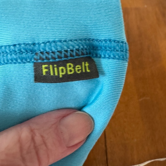 FlipBelt Aqua Blue Waistband Running belt one size fits most pockets - Picture 3 of 3